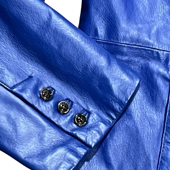 Guillaume Genuine Lined Purple Leather Jacket Sz 2xl - Picture 6 of 11